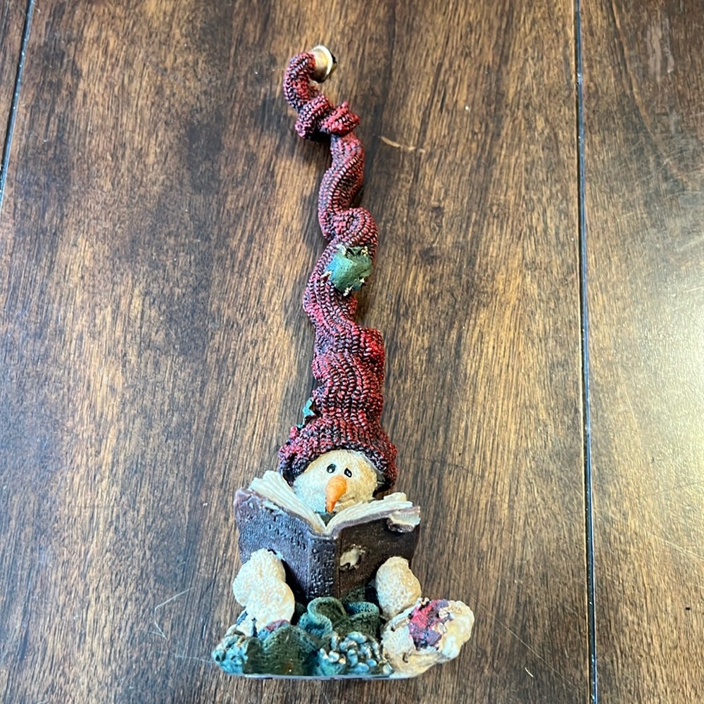 Boyds Bears Snowman WINDY W/ BOOK #2810 Folkstone Collection Vintage 1994
